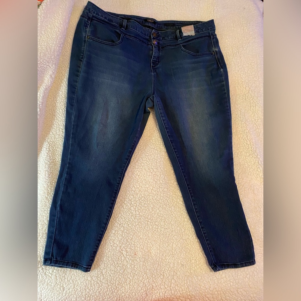 Women's curve Appeal Total Control Blue Jeans 22w